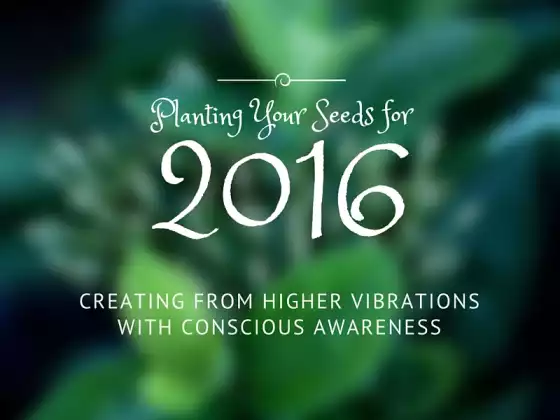Planting Your Seeds for 2016: Creating From Higher Vibrations with Conscious Awareness